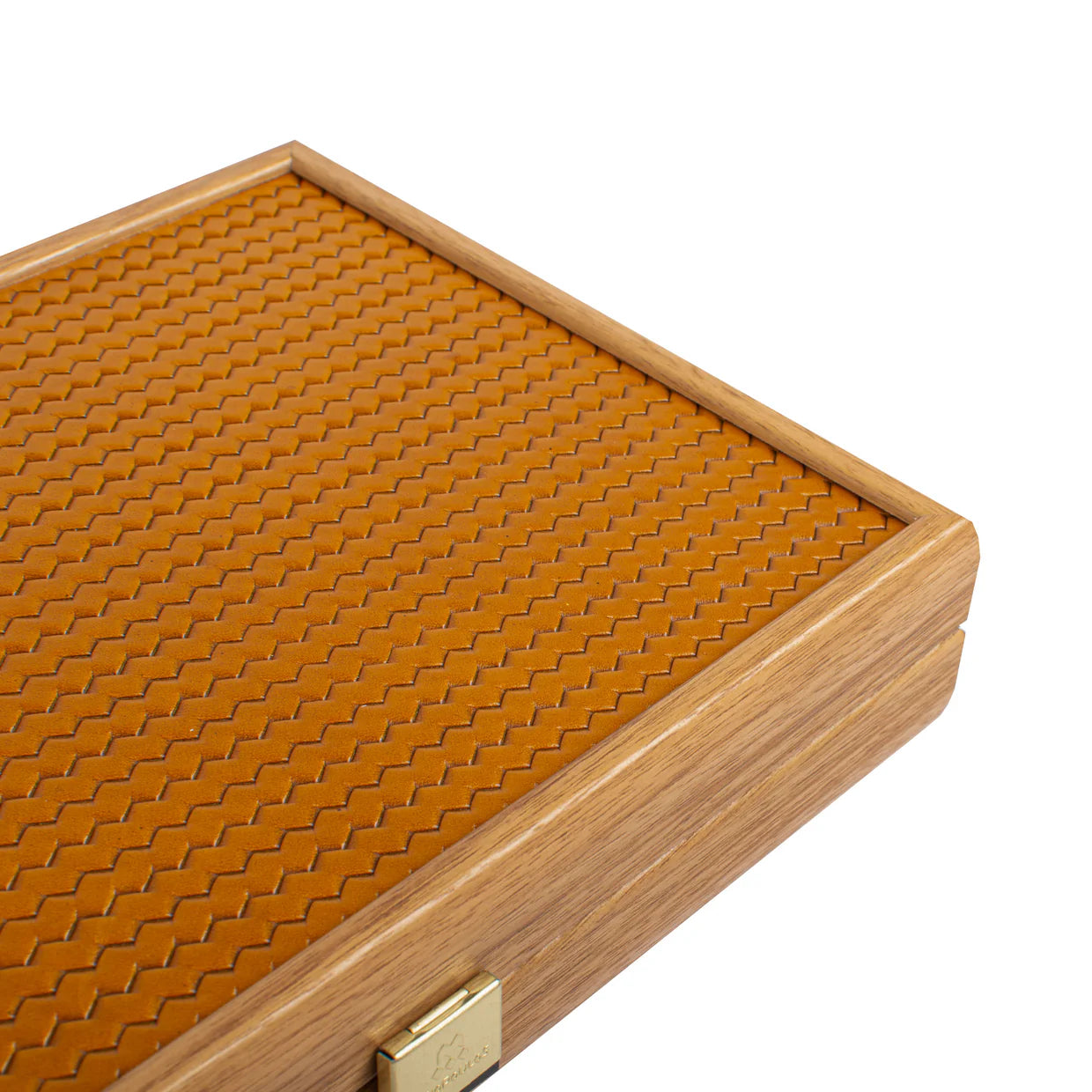 Manopoulos 12" Basket Mustard Brown White