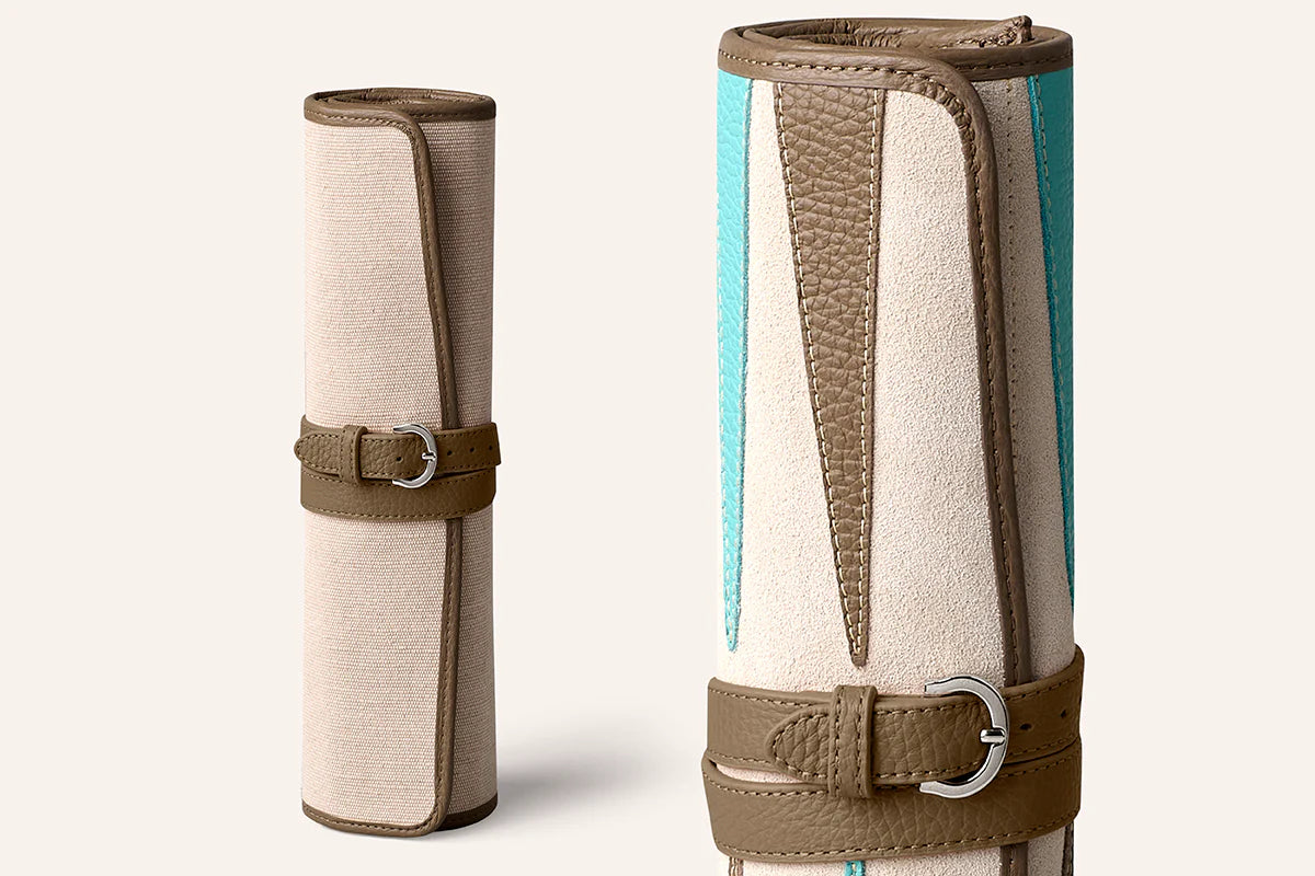 Hector Saxe Denim Blue Beige Travel