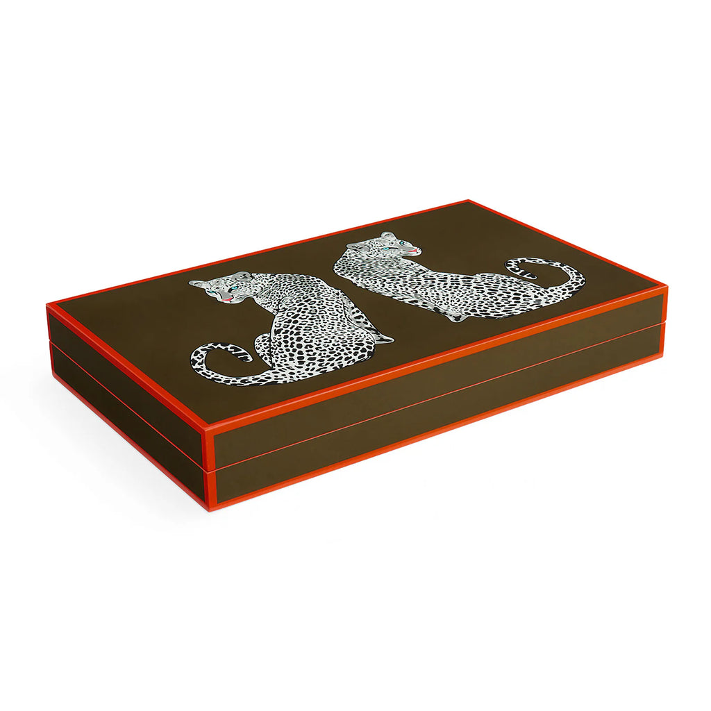 Jonathan Adler Leopard Backgammon Board