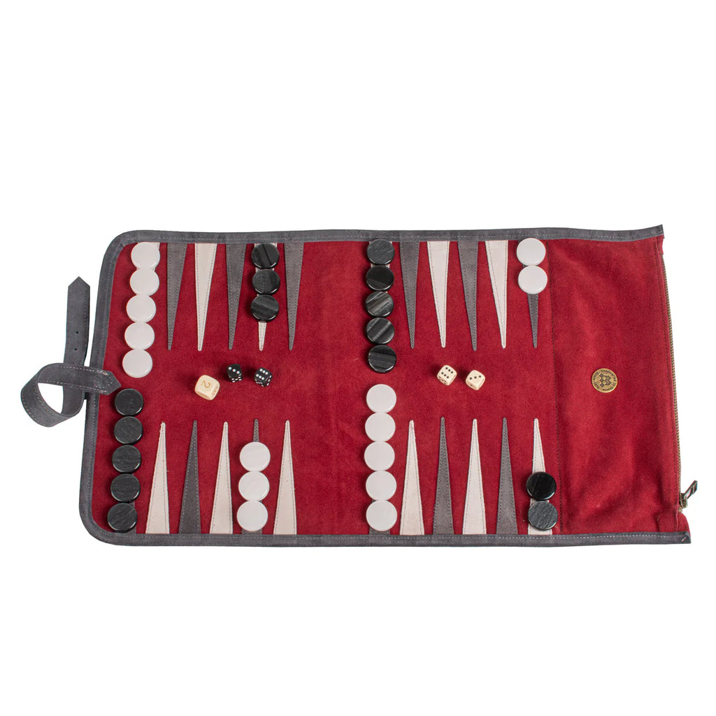 Manopoulos Suede Roll up Red